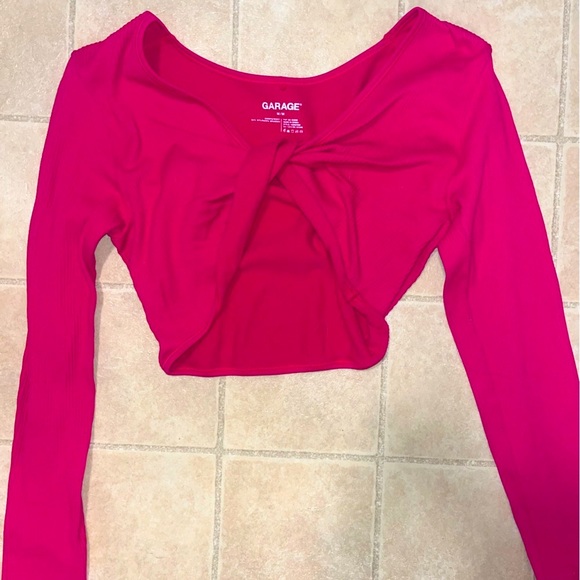 Garage cropped long sleeve shirt - Picture 1 of 3